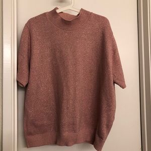 Pink shimmering sweater